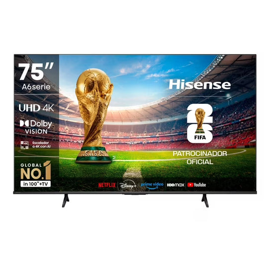 Televisor 75" LED 4K UHD 75A6NV Smart TV Hisense