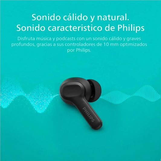 Audifonos Bluetooth Philips TAT1109 TWS Negro