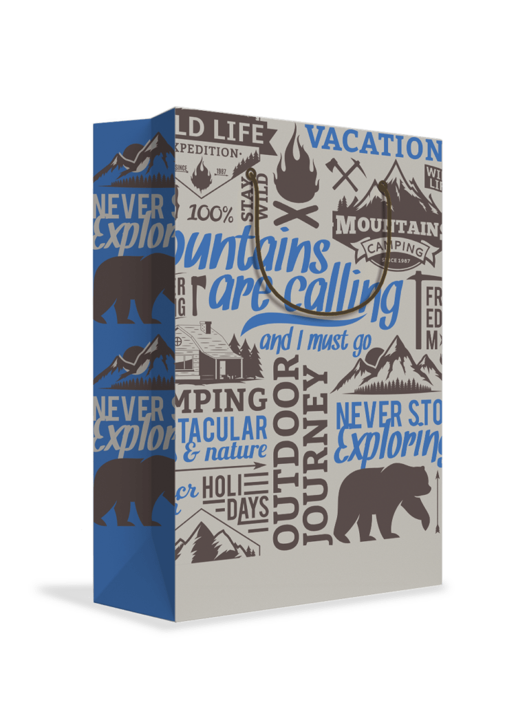 Bolsa de regalo "Mountains Camping" L Village