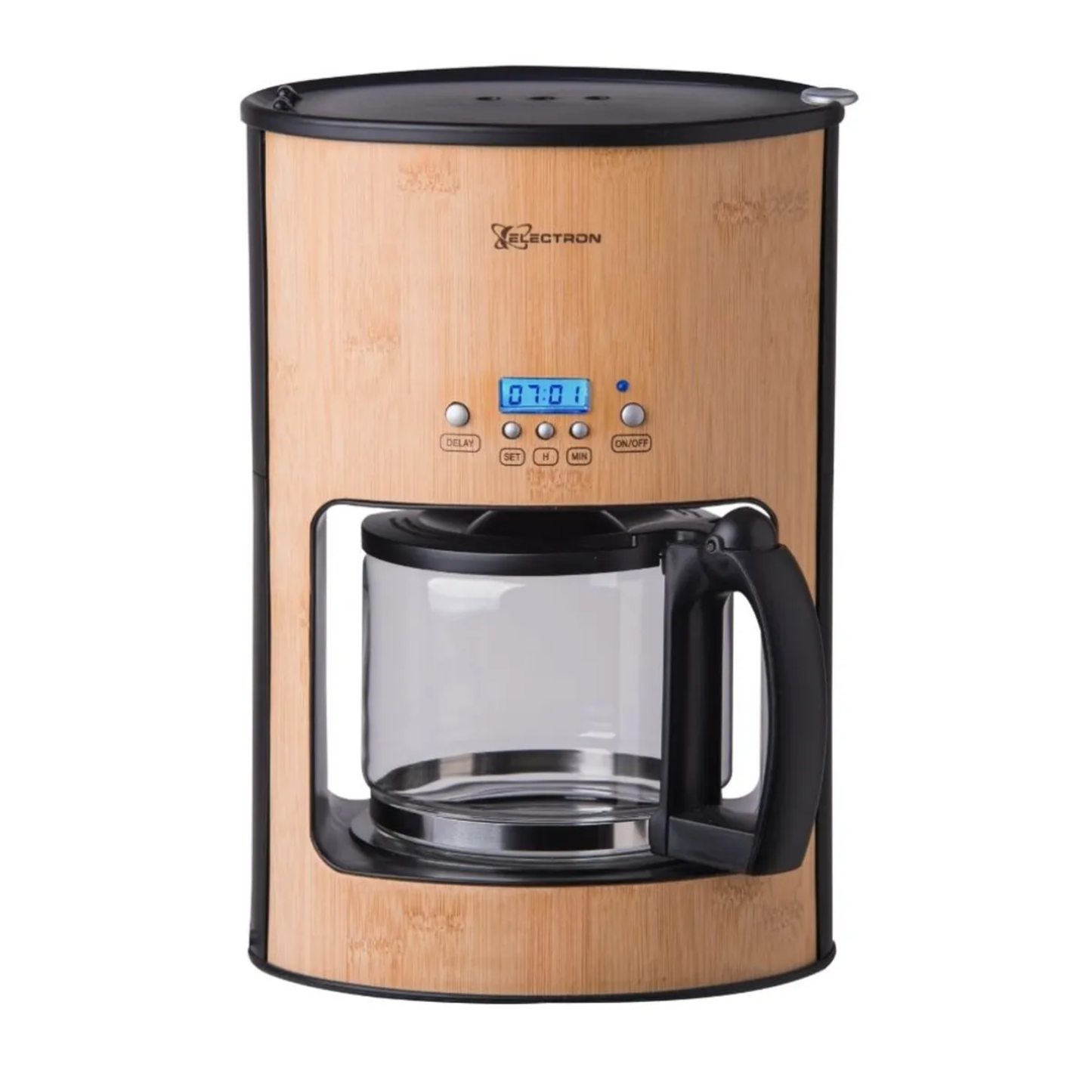 Cafetera Bambú Electron programable 12 Tazas