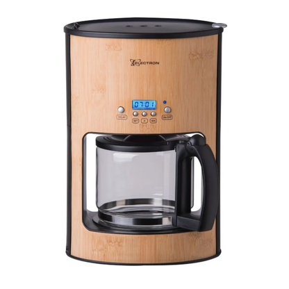 Cafetera Bambú Electron programable 12 Tazas
