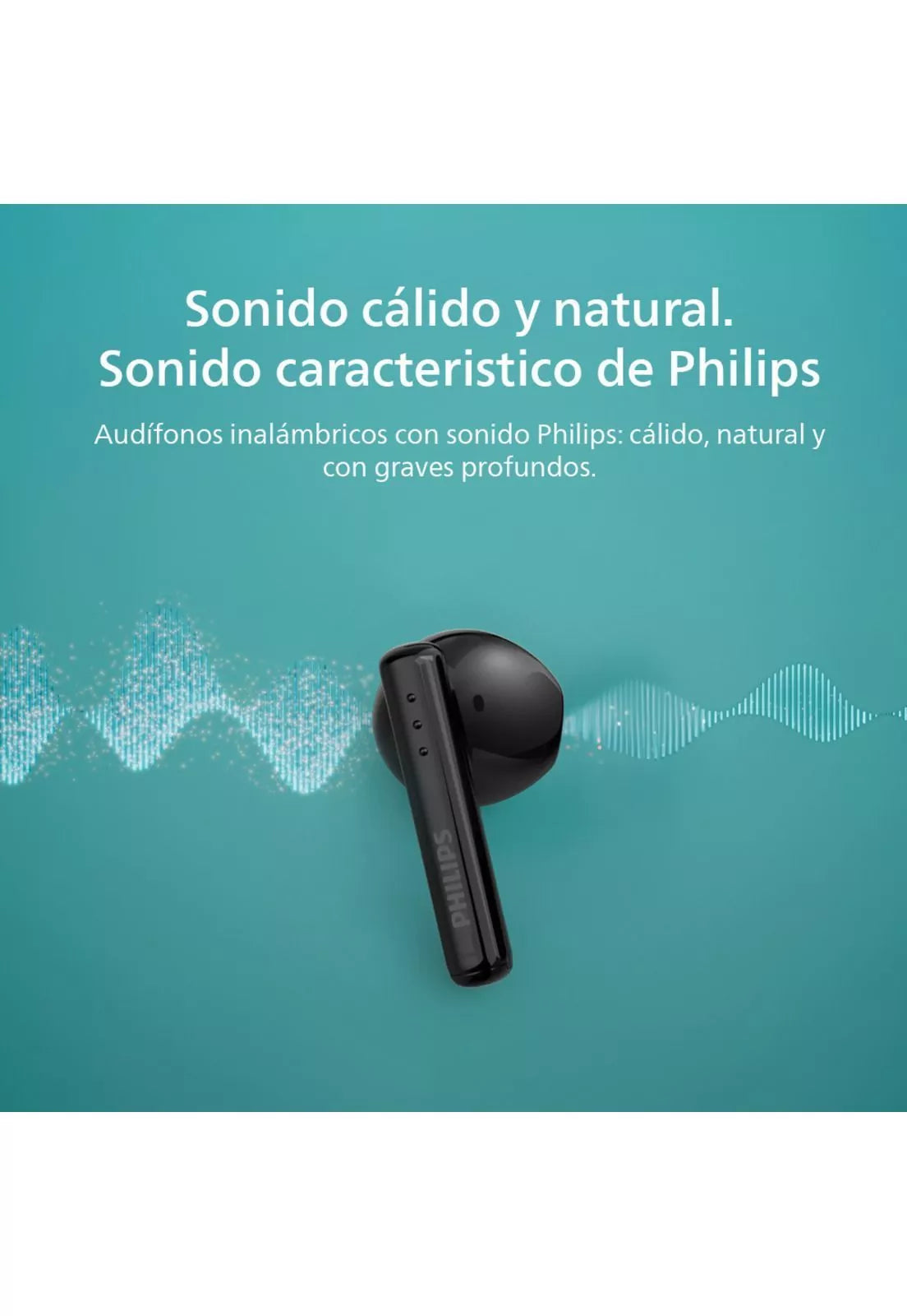 Audifonos Bluetooth Philips TAT1139 TWS Negro