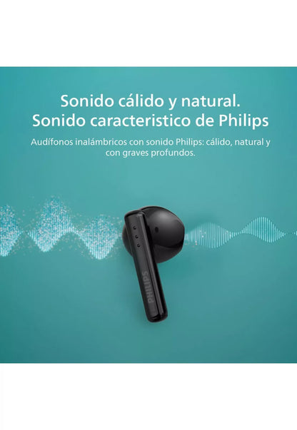 Audifonos Bluetooth Philips TAT1139 TWS Negro