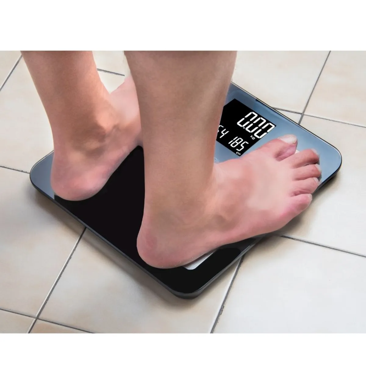 Balanza Pesa Digital Inteligente Electron App BT EM-03 Negra 180 kgs