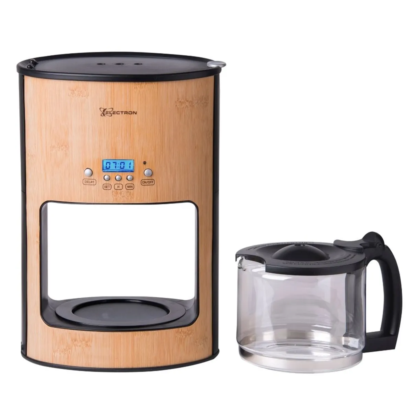 Cafetera Bambú Electron programable 12 Tazas