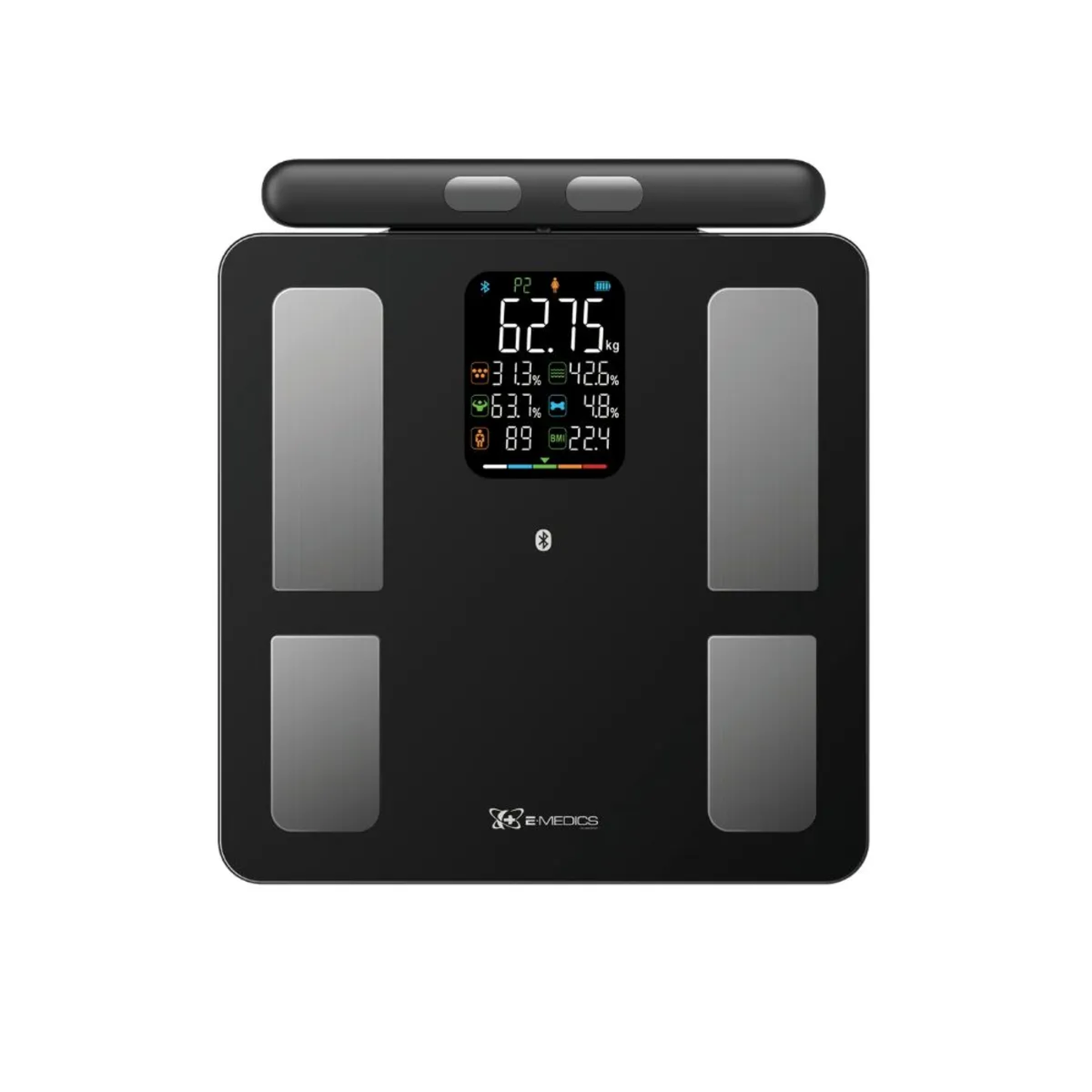 Balanza Pesa Digital Inteligente Electron App BT EM-04 Negra 15 aps