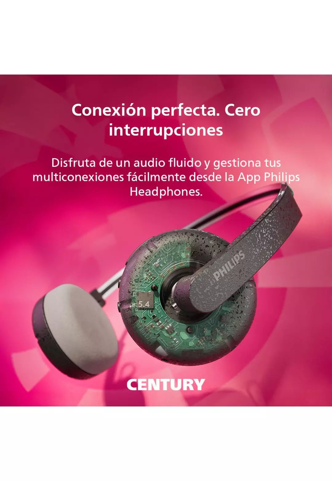 Audífonos Bluetooth Philips Ringo TAH2000BK Negro