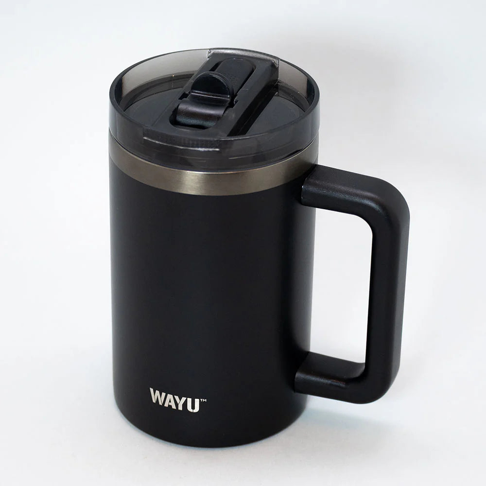 Mug Black Insulated 650ML Wayu