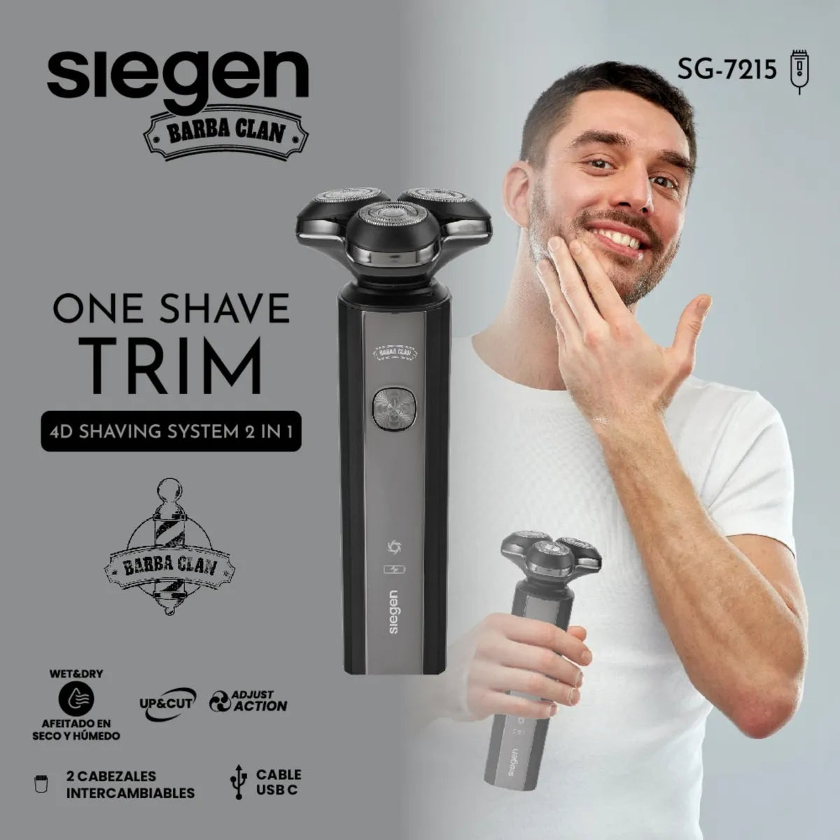 Afeitadora One Shave Trim 2 en 1 SG-7215