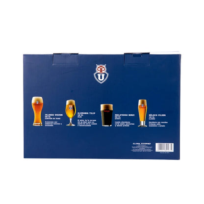 Set 4 Schoperos U. de Chile Collection, Producto Oficial