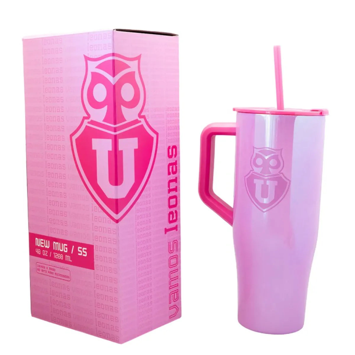 Mug New Pink 40 OZ Universidad de Chile