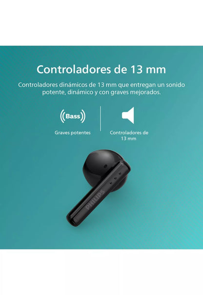 Audifonos Bluetooth Philips TAT1139 TWS Negro