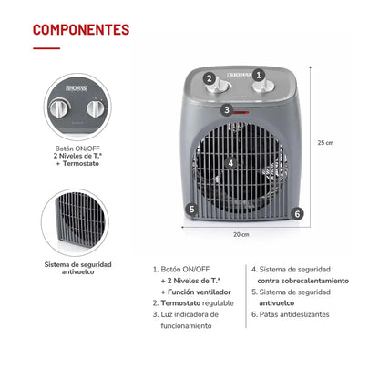 Calefactor Eléctrico Thomas TH-FH28