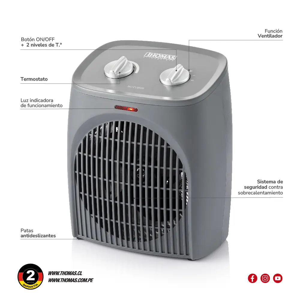 Calefactor Eléctrico Thomas TH-FH28