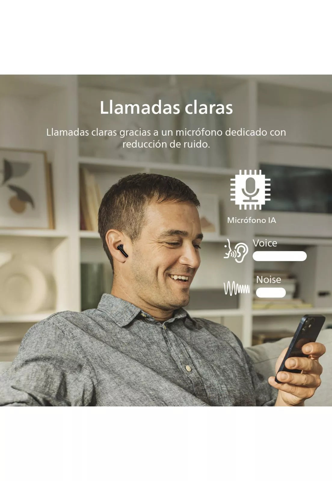 Audifonos Bluetooth Philips TAT1139 TWS Negro