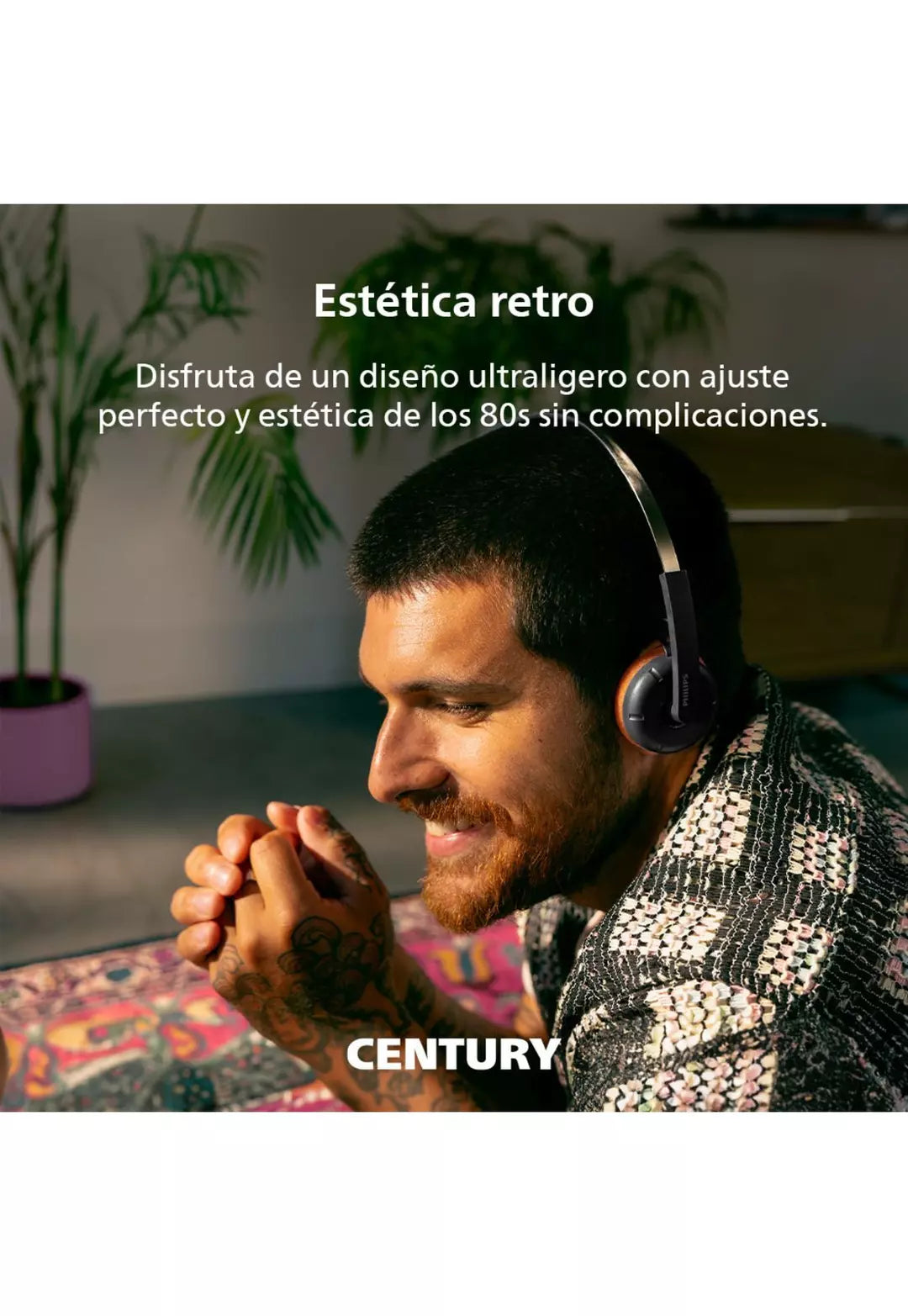 Audífonos Bluetooth Philips Ringo TAH2000BK Negro
