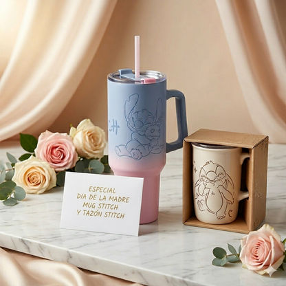 Especial Dia de la Madre (Set Mug Stitch + Tazón Latte Stitch) Disney