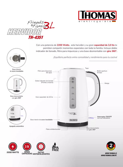 Hervidor Thomas TH-4351