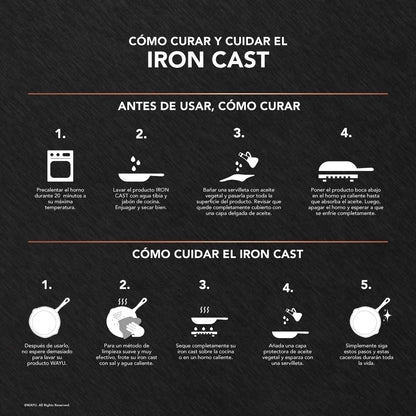 Mini Olla de Hierro Fundido 10 cm Iron Cast Wayu