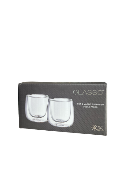 Cafetera TH-134B + Set 2 espresso 90ML (Doble pared)