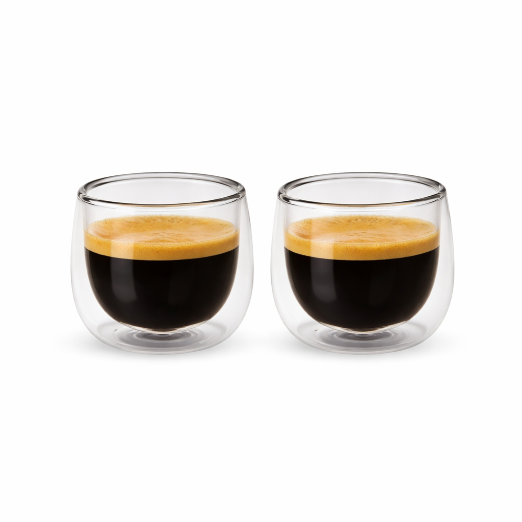 Cafetera TH-134B + Set 2 espresso 90ML (Doble pared)