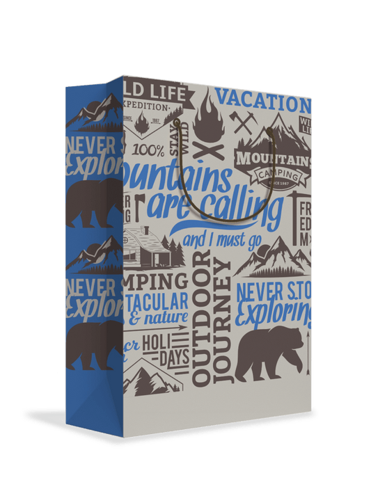 Bolsa de regalo "Mountains Camping" L Village