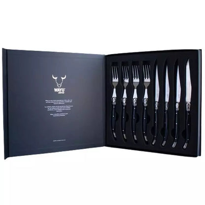 Set cubiertos 8PCS Black Wayu