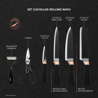 Set Cuchillos Rolling Wayu